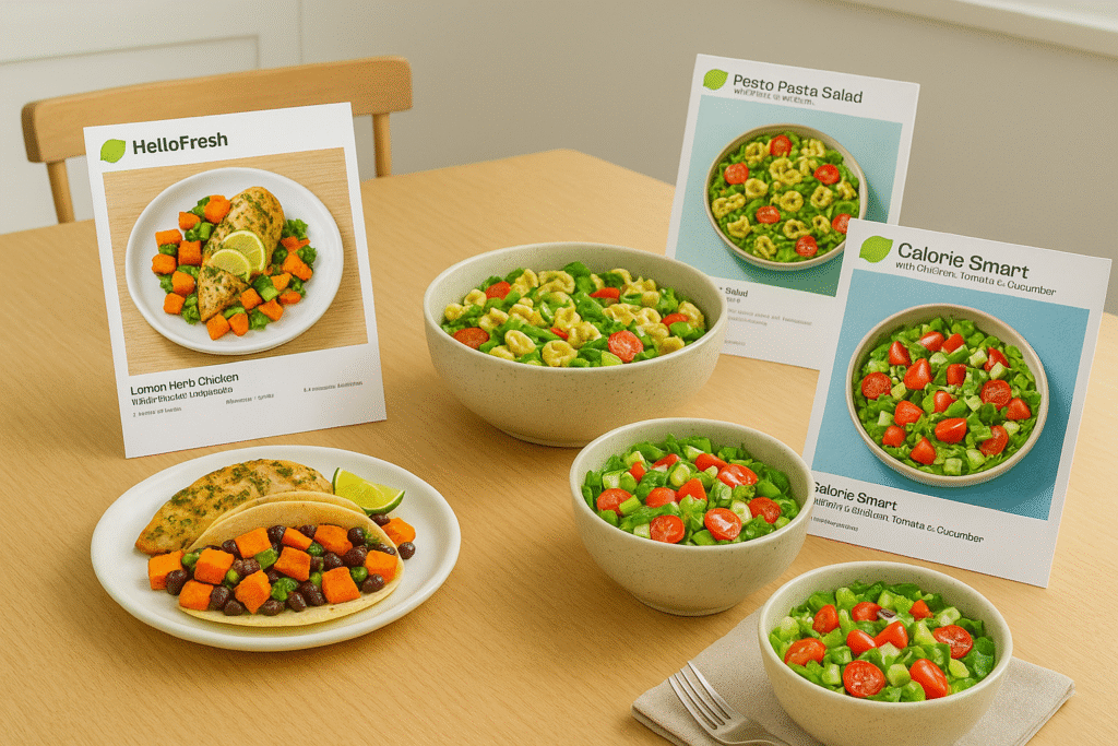 HelloFresh recipes meal kit assortment